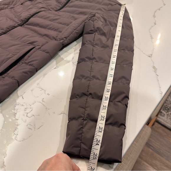 32 Degrees Heat Womens Mid Length Puffer Jacket Size M Purple Hooded Pockets Zip - Picture 10 of 11